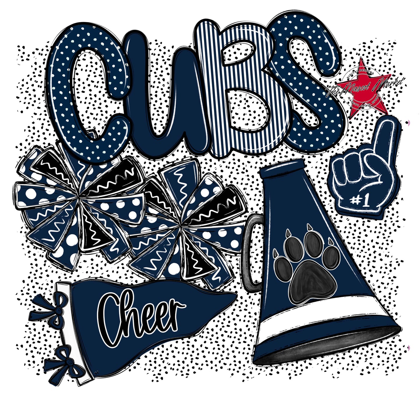 Cubs Cheer Spirit-Navy