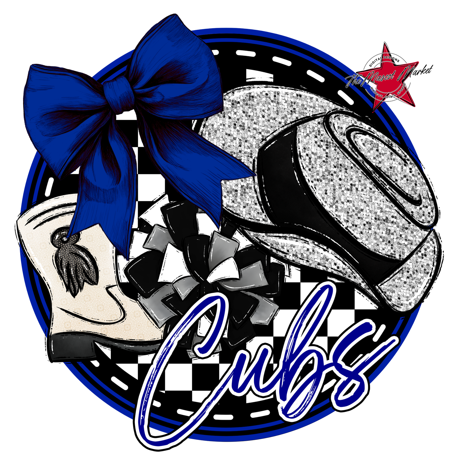 Cubs Circle Drillteam Design-Blue
