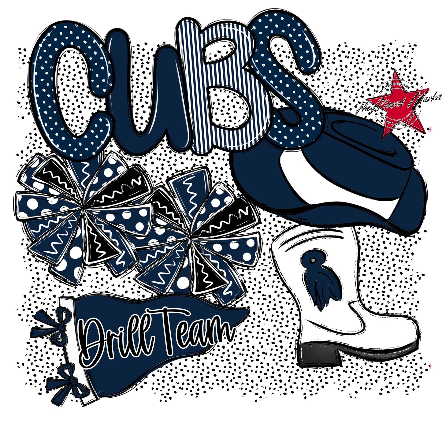 Cubs Drillteam Spirit-Navy