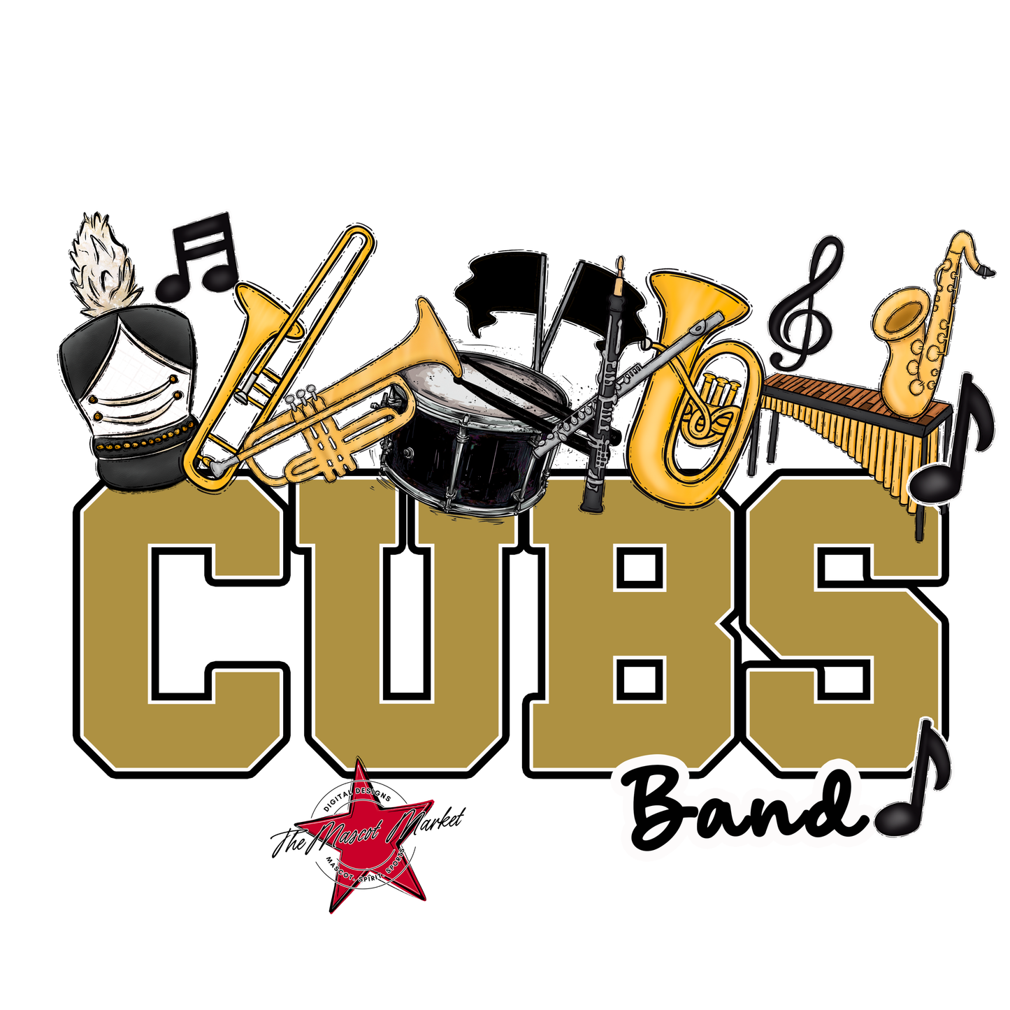 Cubs Varsity Band-Gold