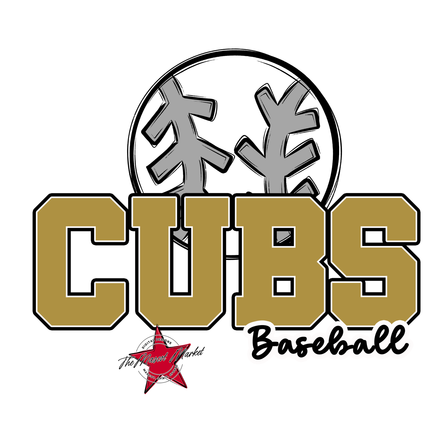 Cubs Varsity Baseball-Gold