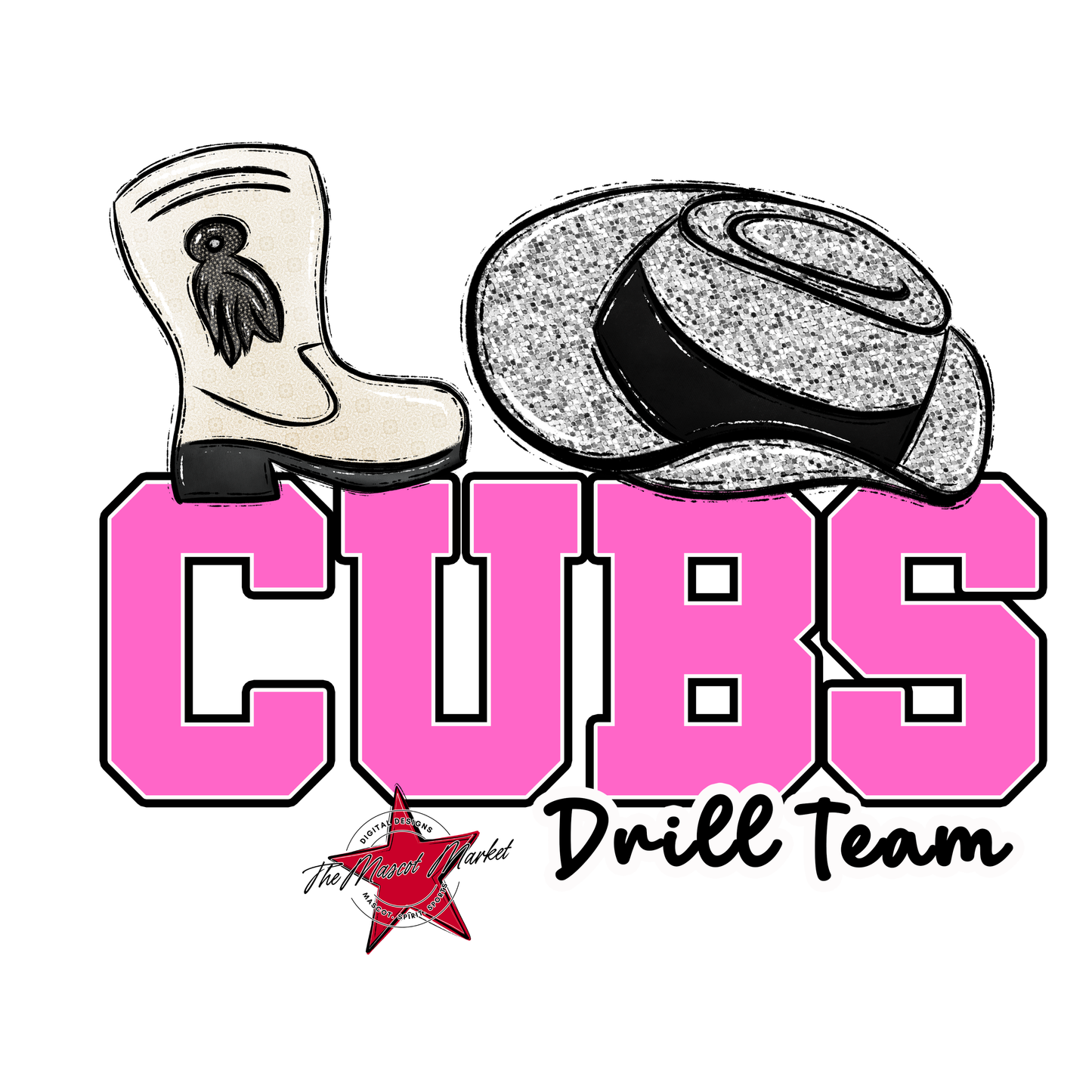 Cubs Varsity Drillteam-Baby Pink