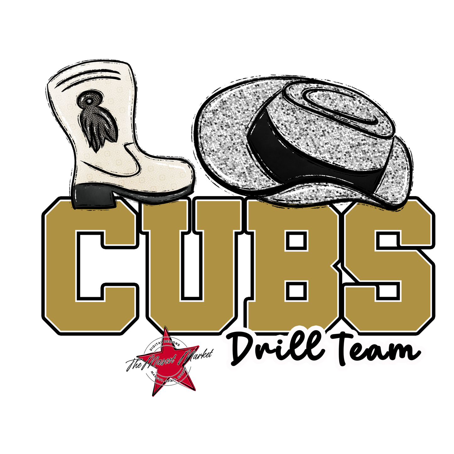 Cubs Varsity Drillteam-Gold