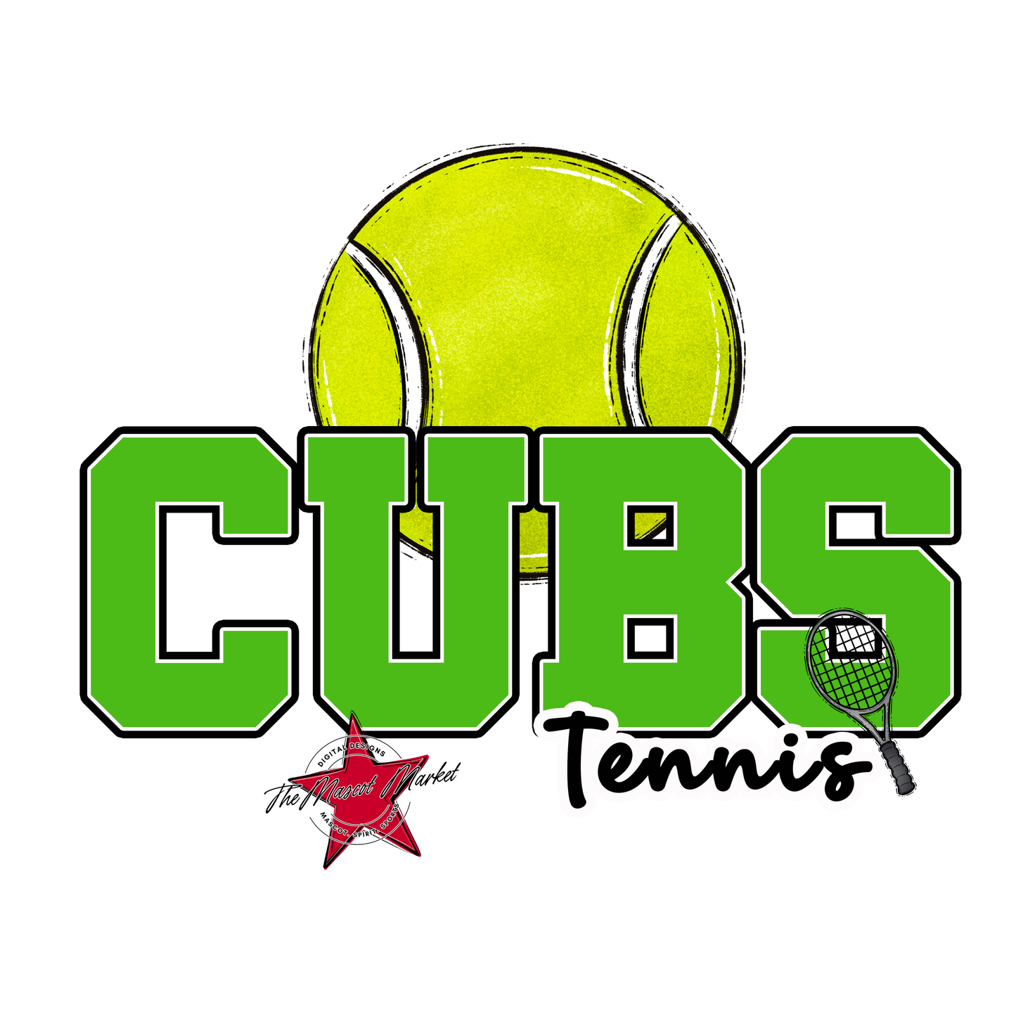 Cubs Varsity Tennis-Bright Green