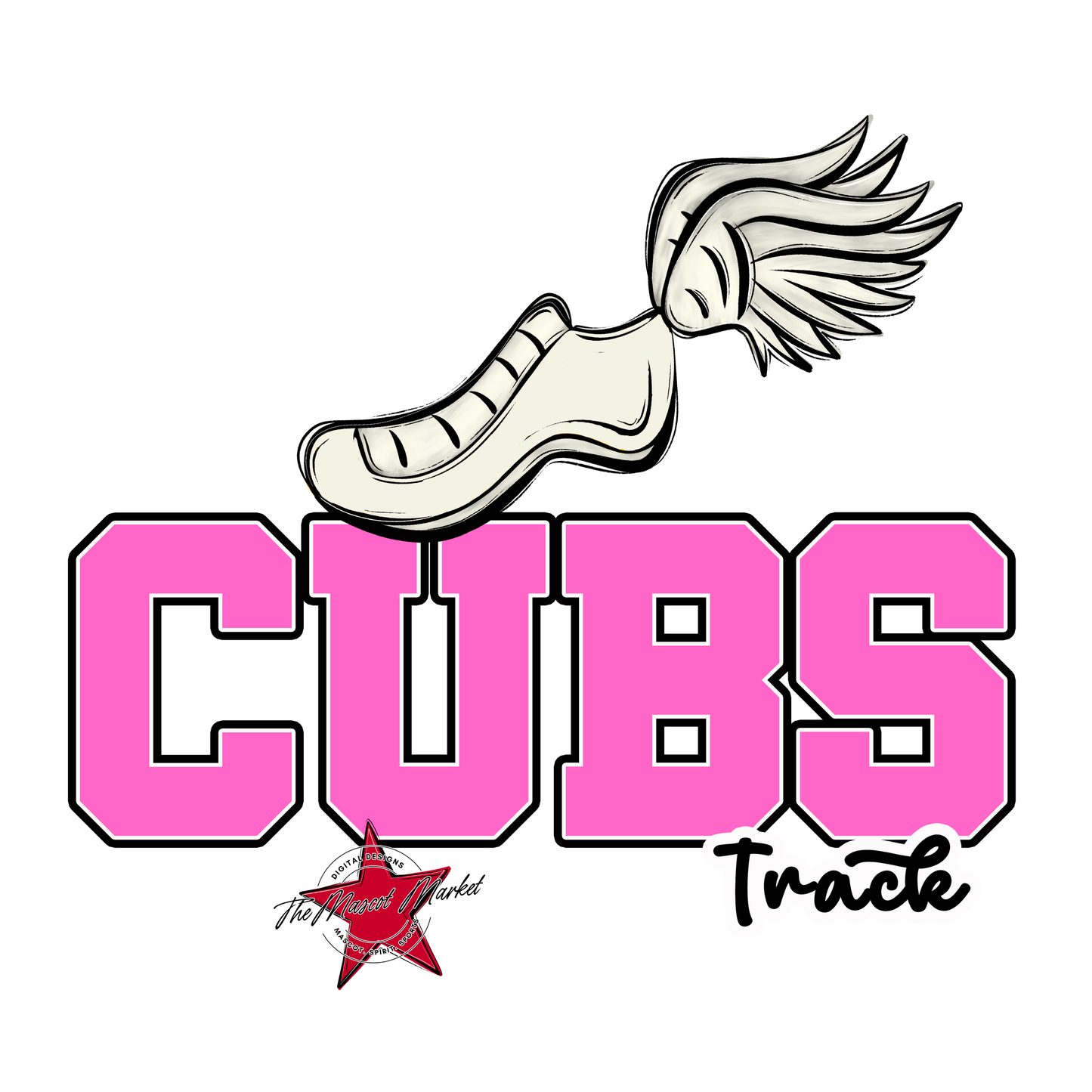 Cubs Varsity Track-Baby Pink