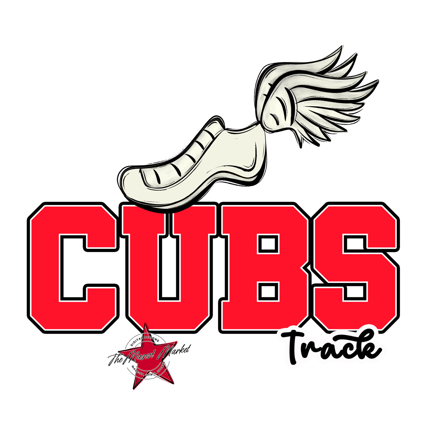 Cubs Varsity Track-Bright Red