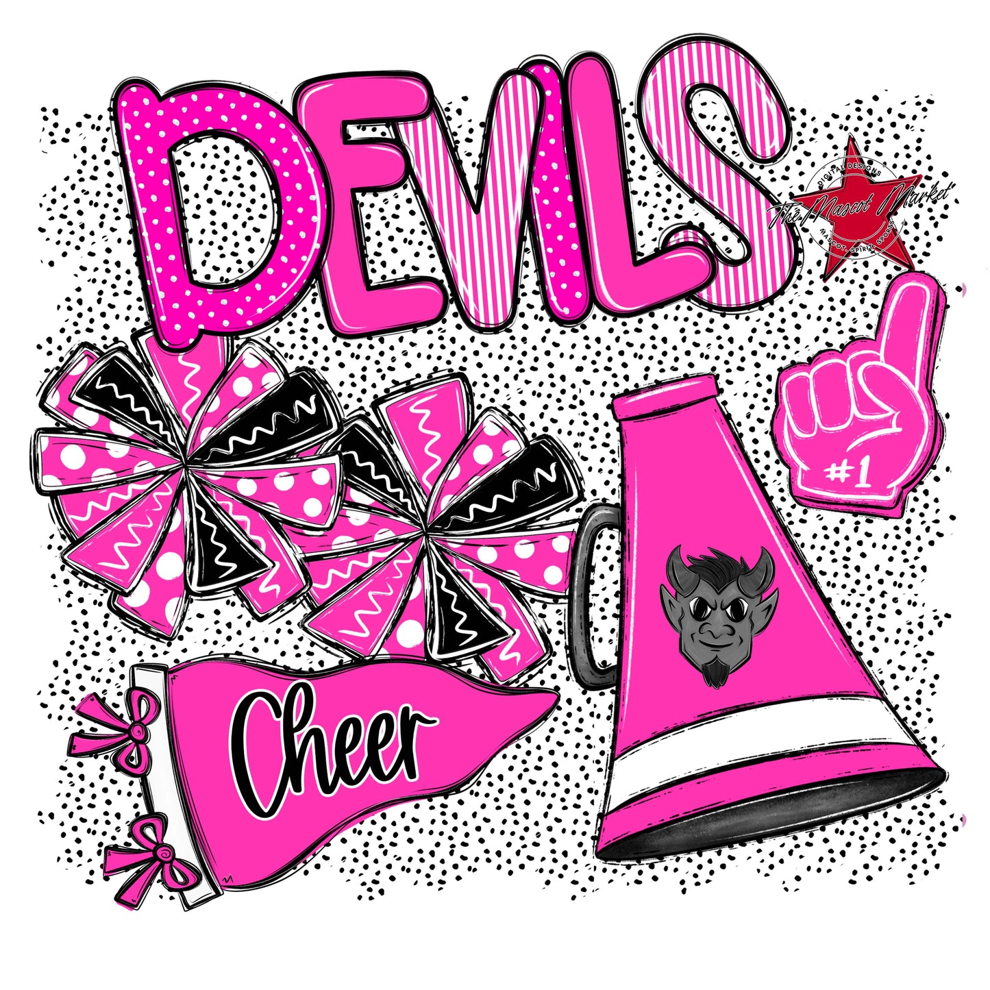 Devils Cheer Spirit-Pink