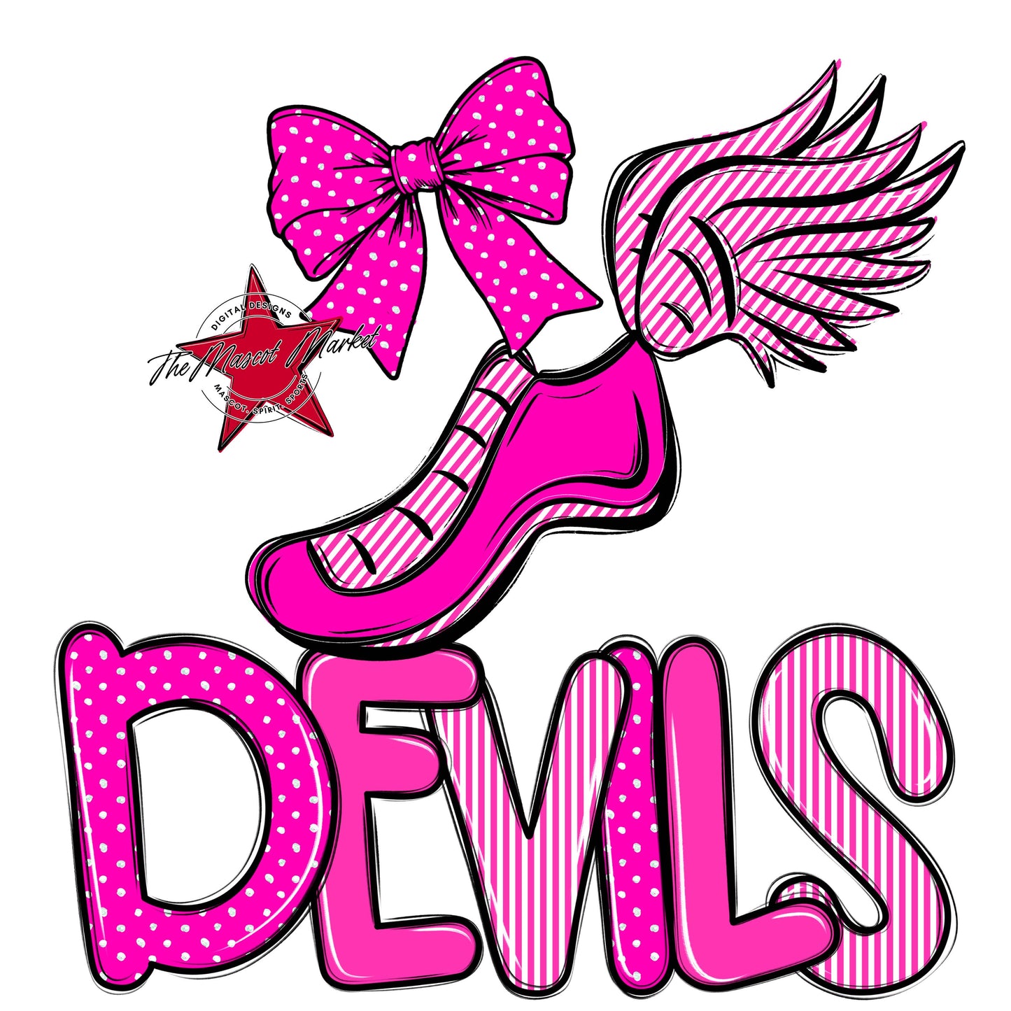 Devils Track Spirit Design-Pink