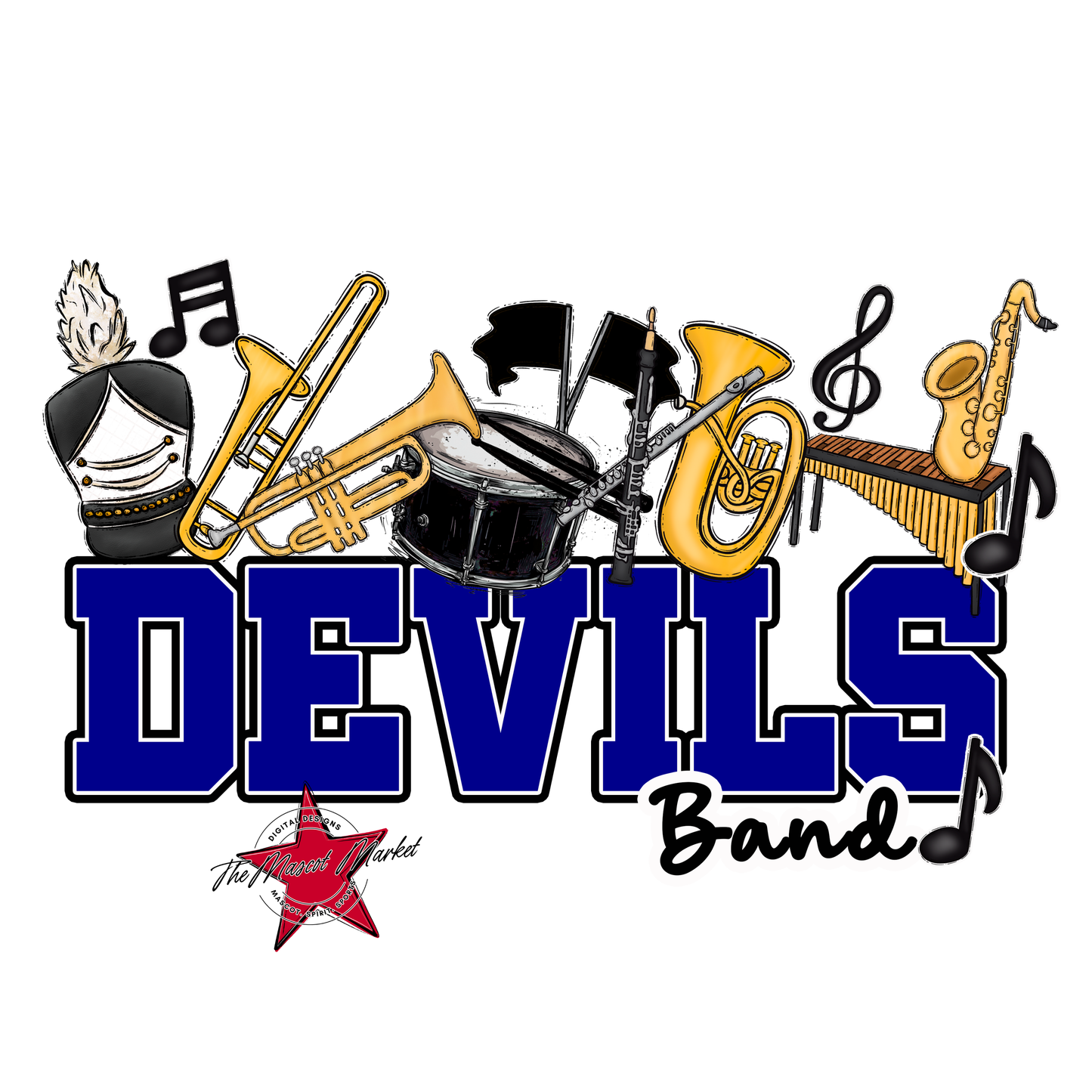 Devils Varsity Band-Blue