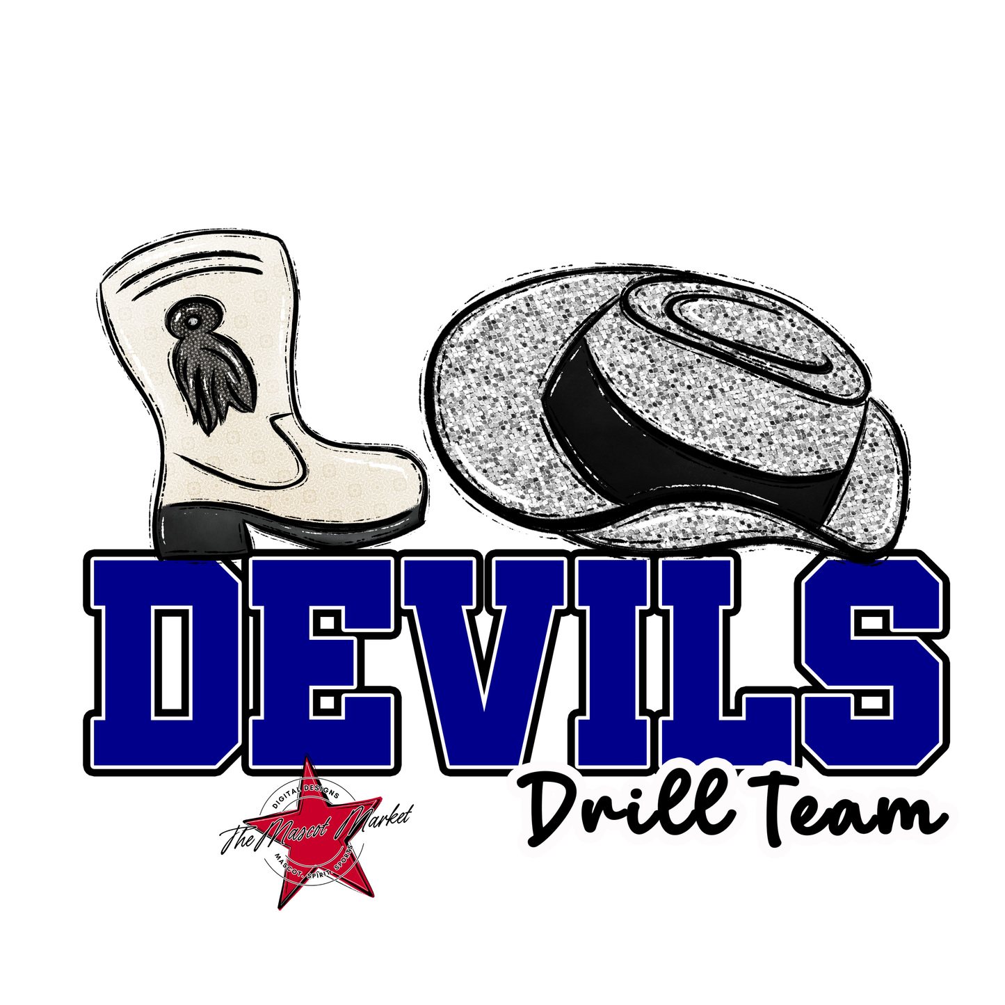 Devils Varsity Drillteam-Blue