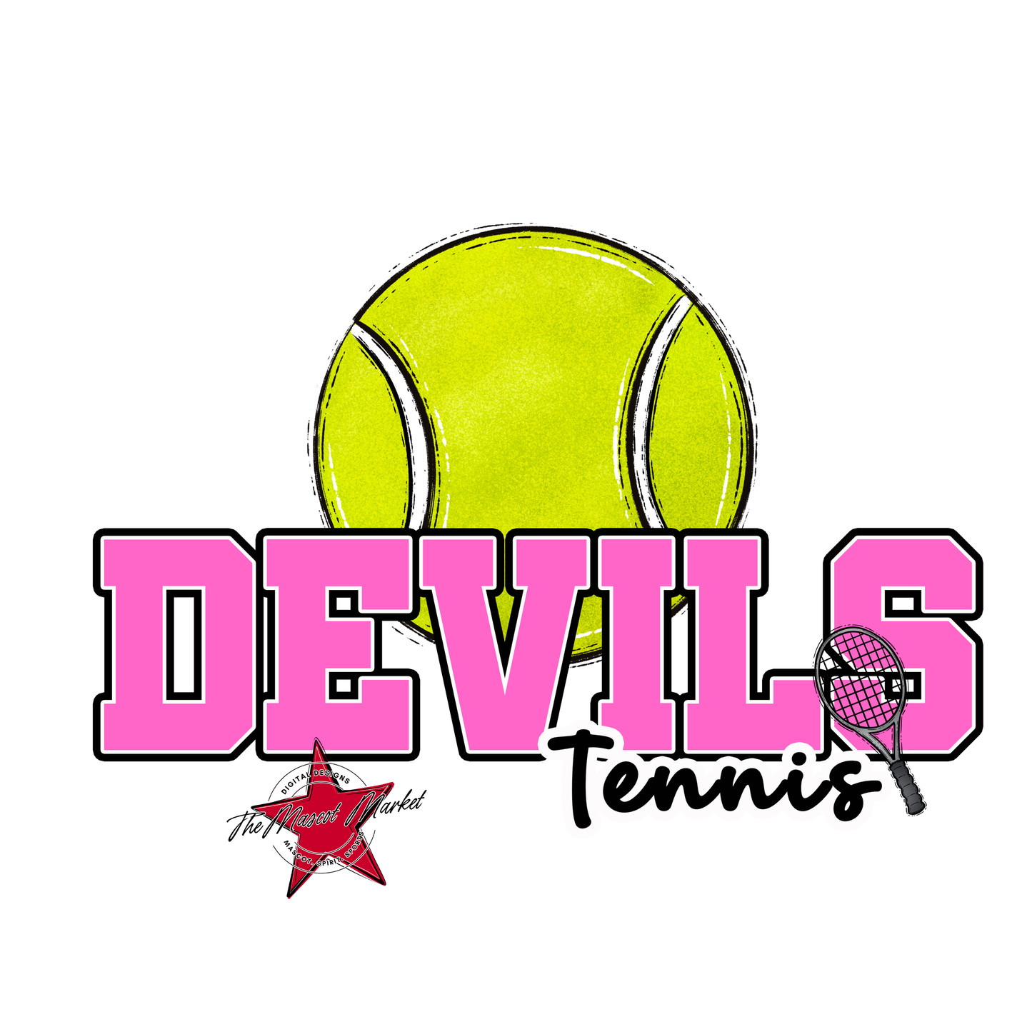 Devils Varsity Tennis-Baby Pink