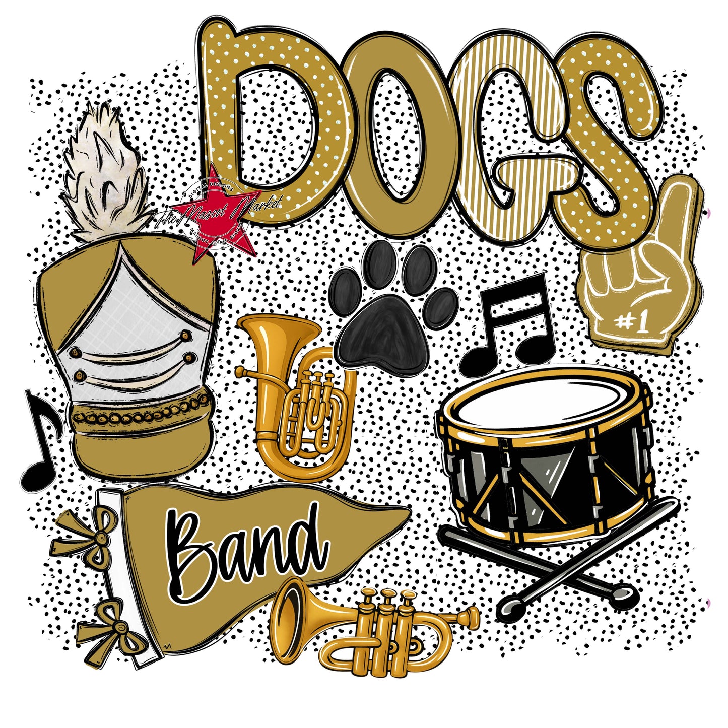 Dogs Band Spirit-Gold