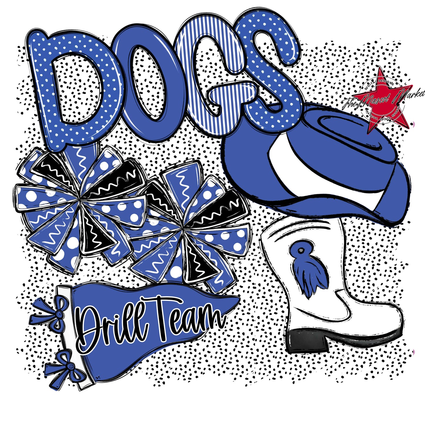 Dogs Drillteam Spirit-Off Blue