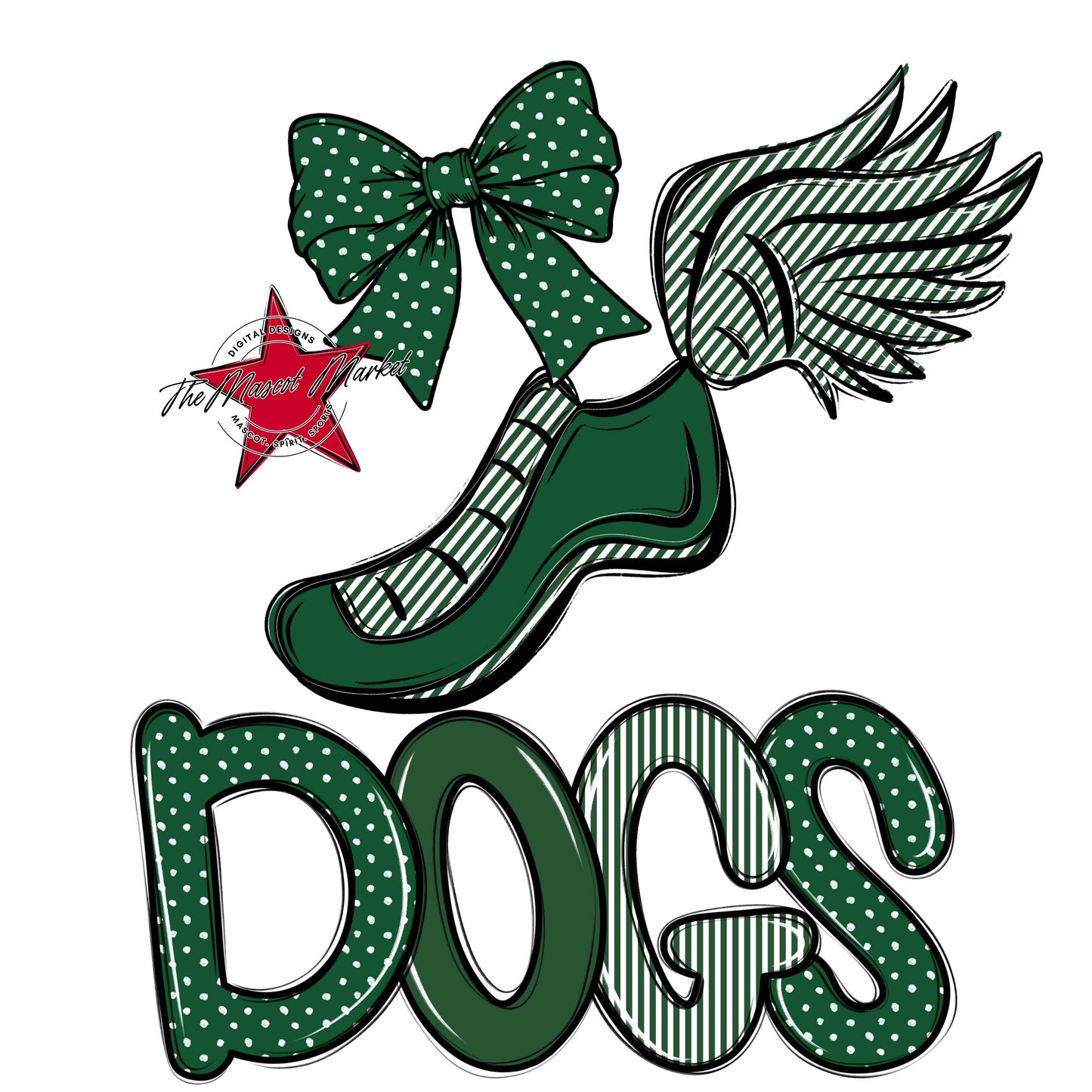 Dogs Track Spirit Design-Green