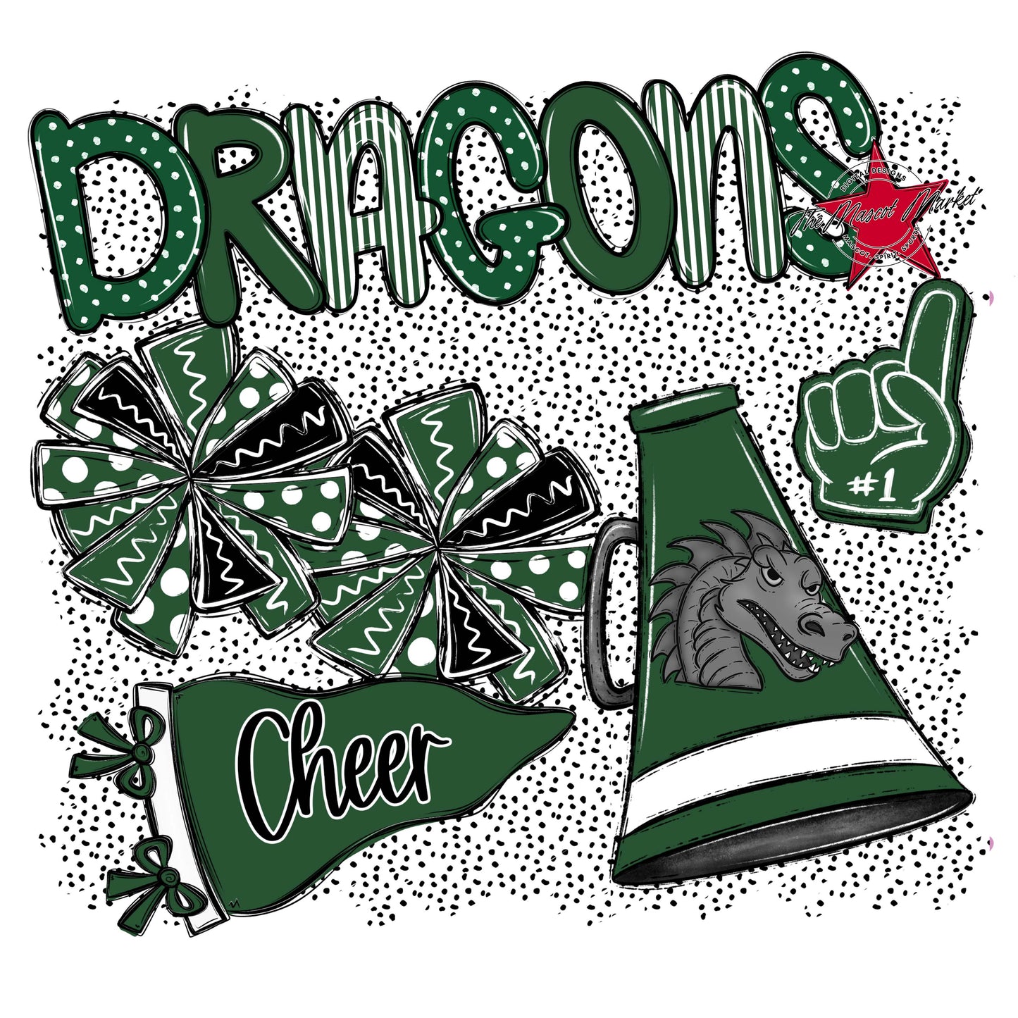 Dragons Cheer Spirit-Green