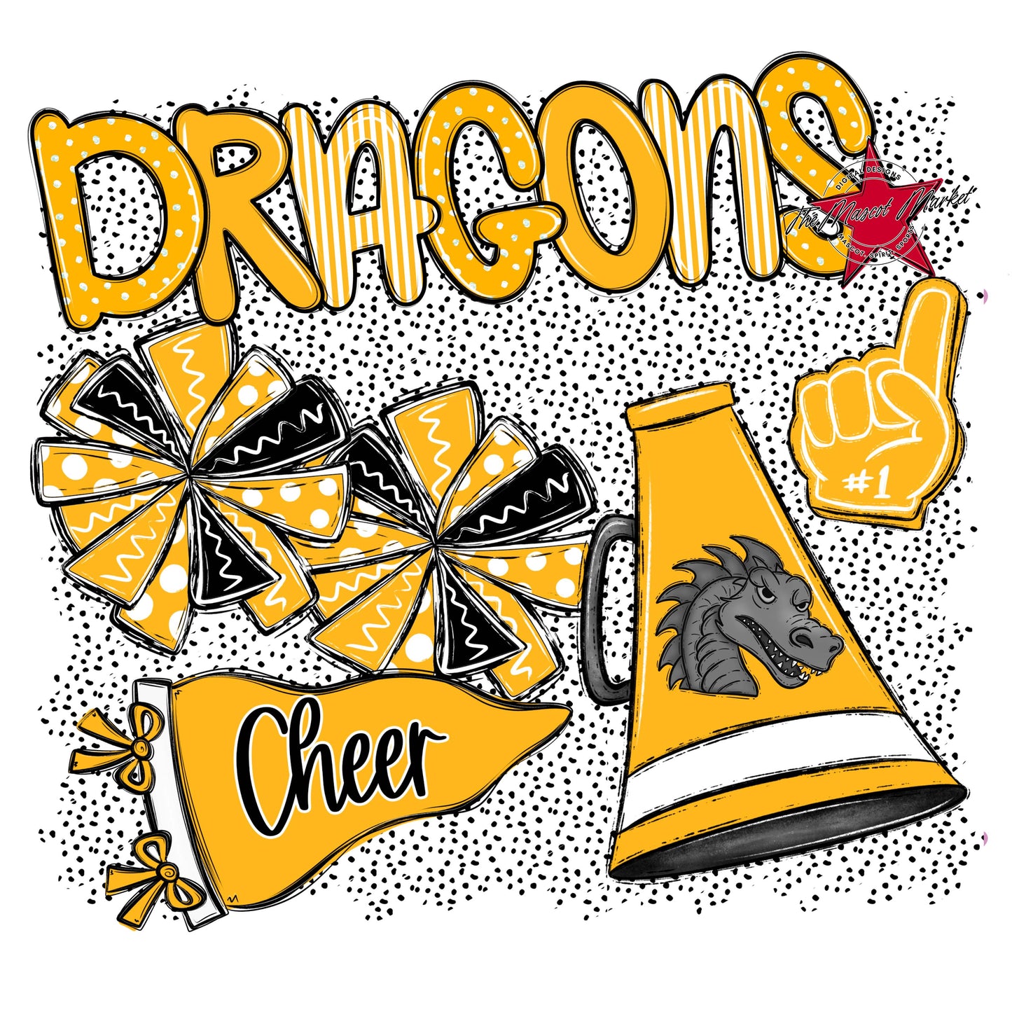 Dragons Cheer Spirit-Yellow