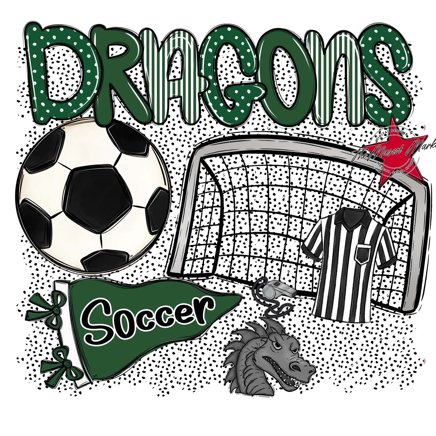 Dragons Soccer Spirit-Green