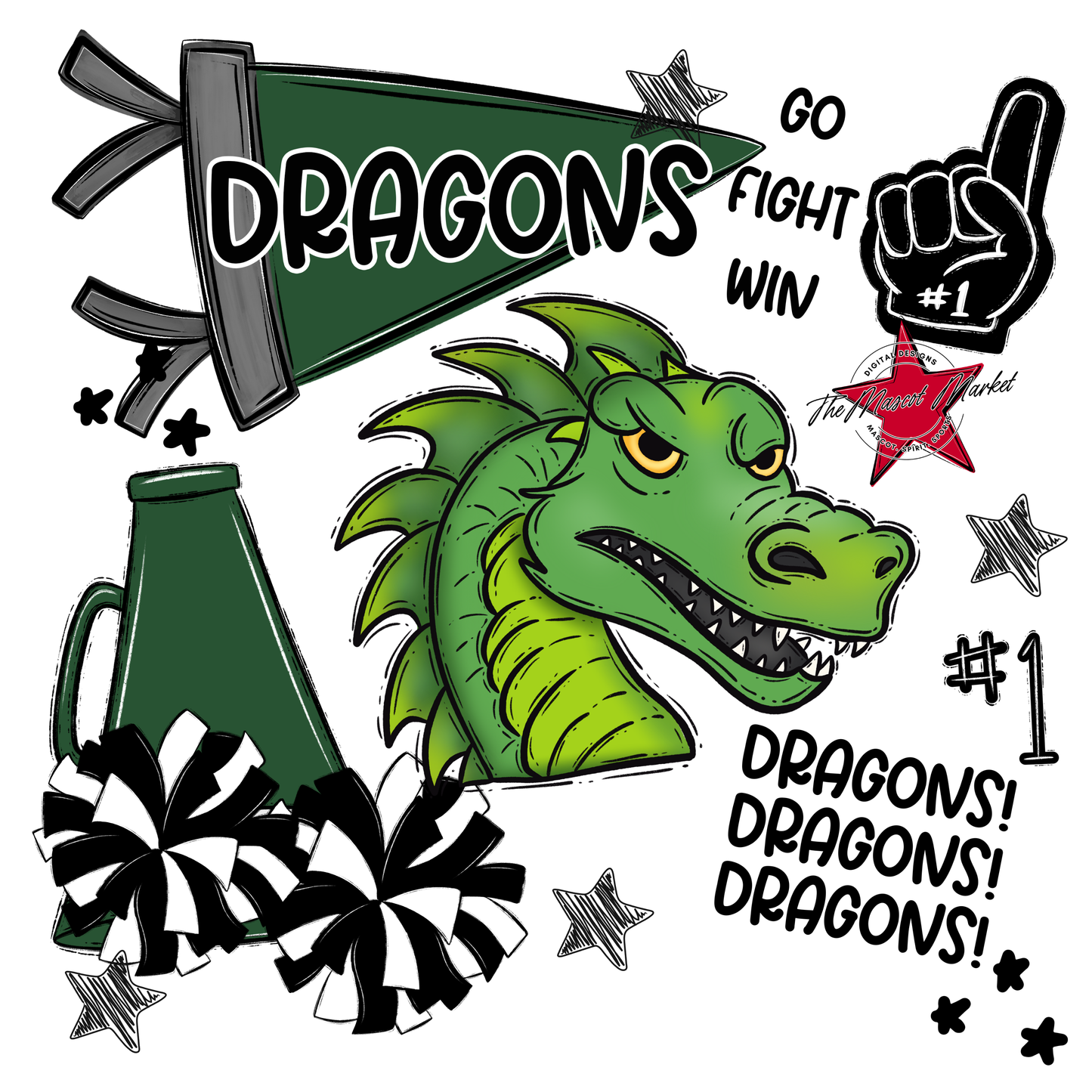 Dragons Spirit Design-Green