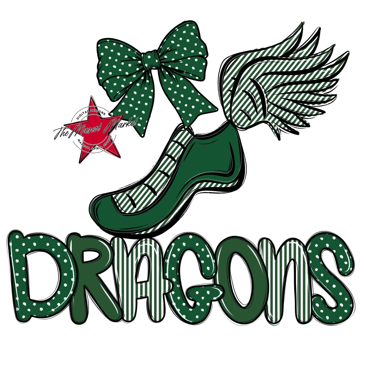 Dragons Track Spirit Design-Green