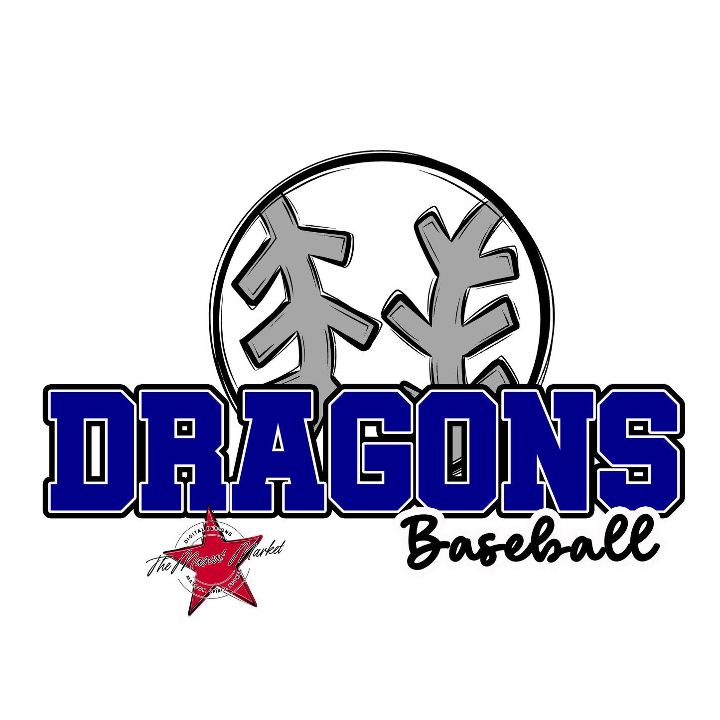 Dragons Varsity Baseball-Blue