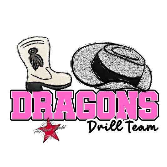 Dragons Varsity Drillteam-Baby Pink