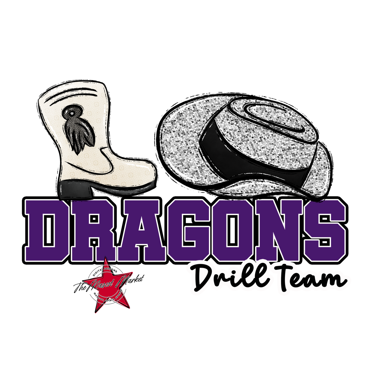 Dragons Varsity Drillteam-Purple