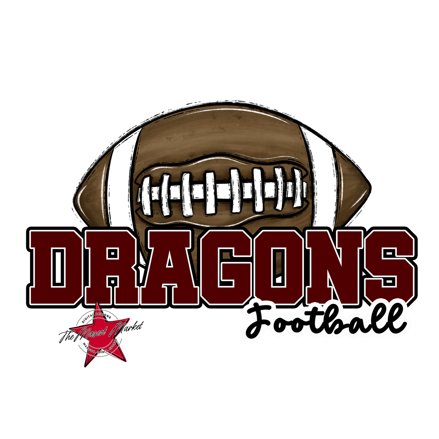 Dragons Varsity Football-Maroon