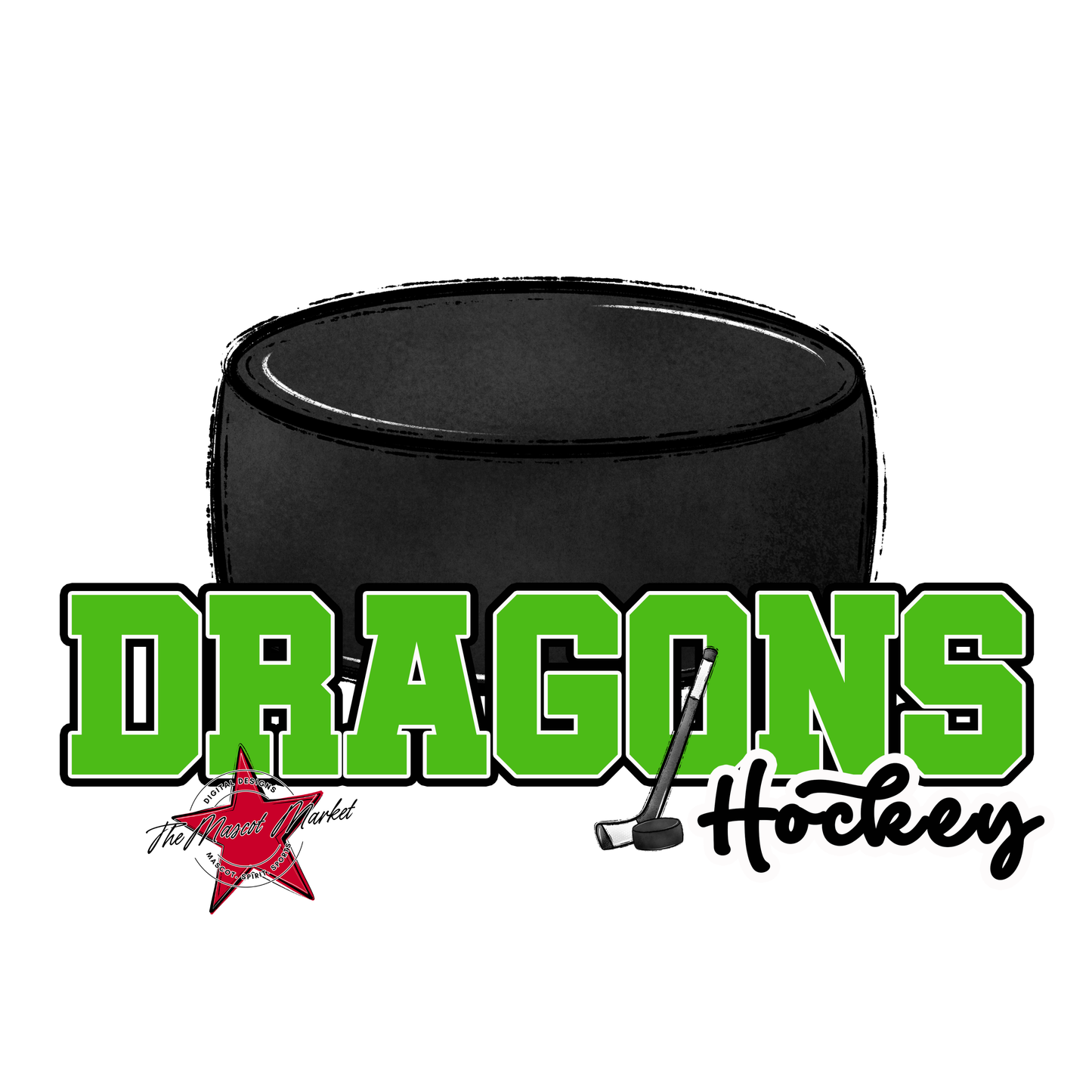 Dragons Varsity Hockey-Bright Green