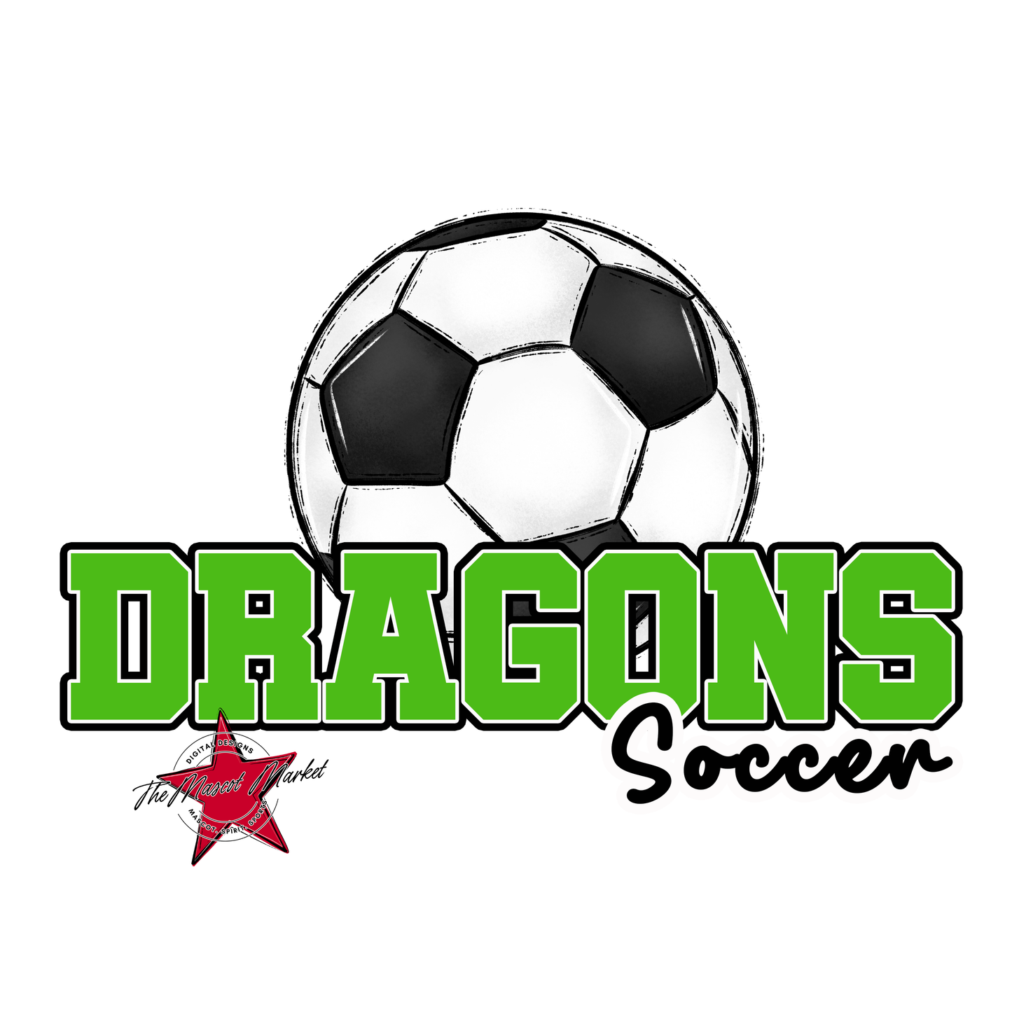 Dragons Varsity Soccer-Bright Green