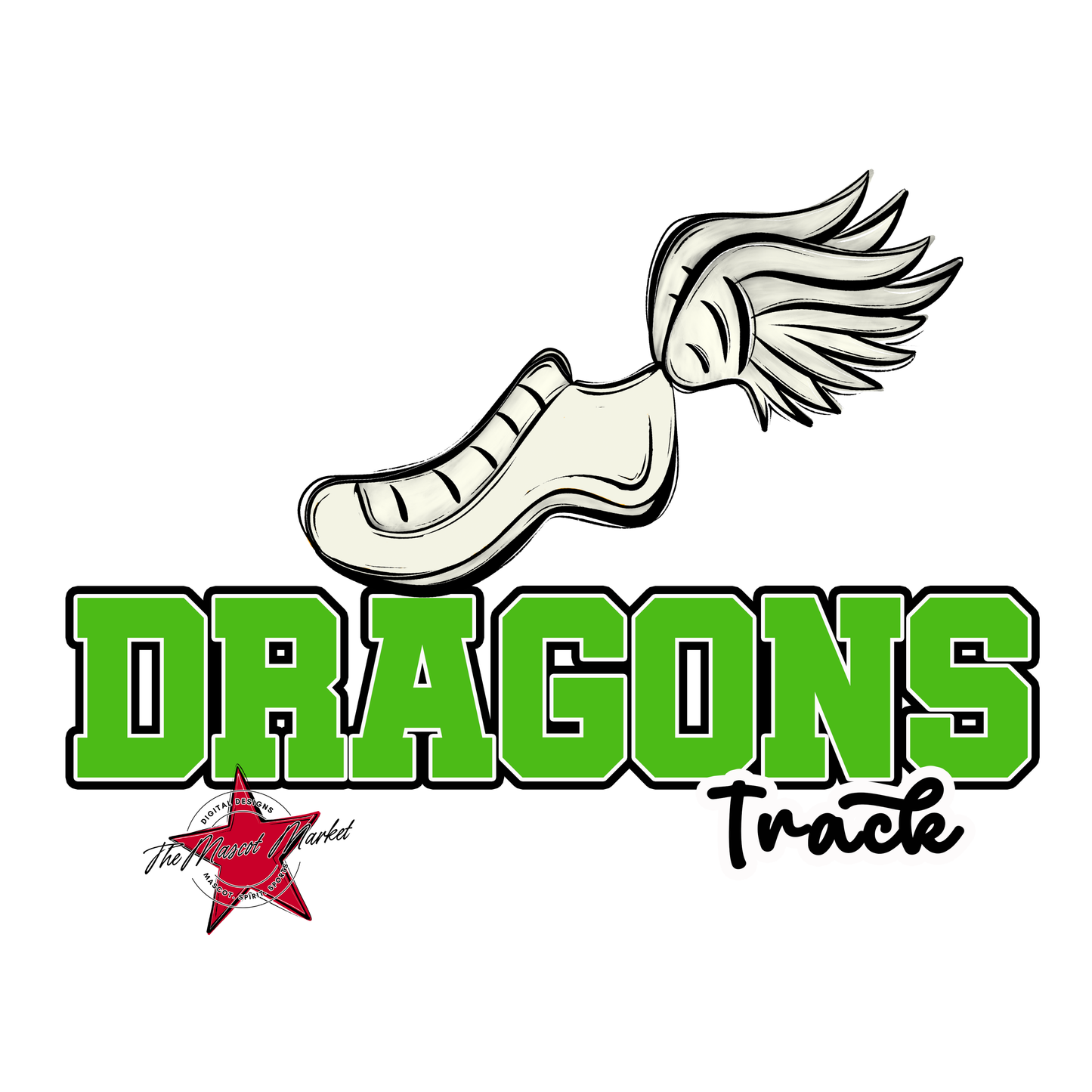 Dragons Varsity Track-Bright Green