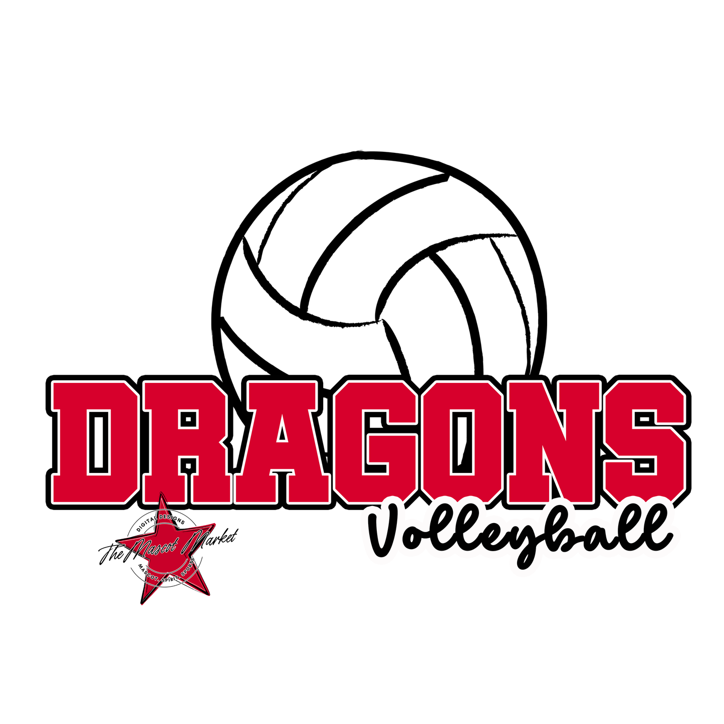Dragons Varsity Volleyball-Red
