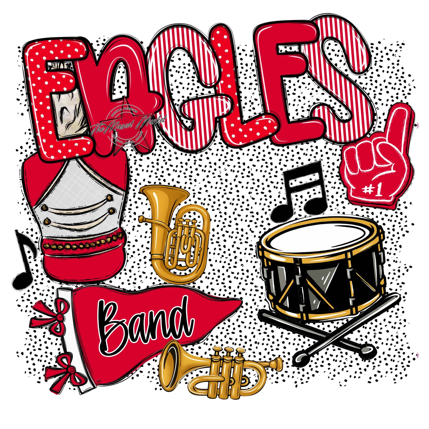 Eagles Band Spirit-Red
