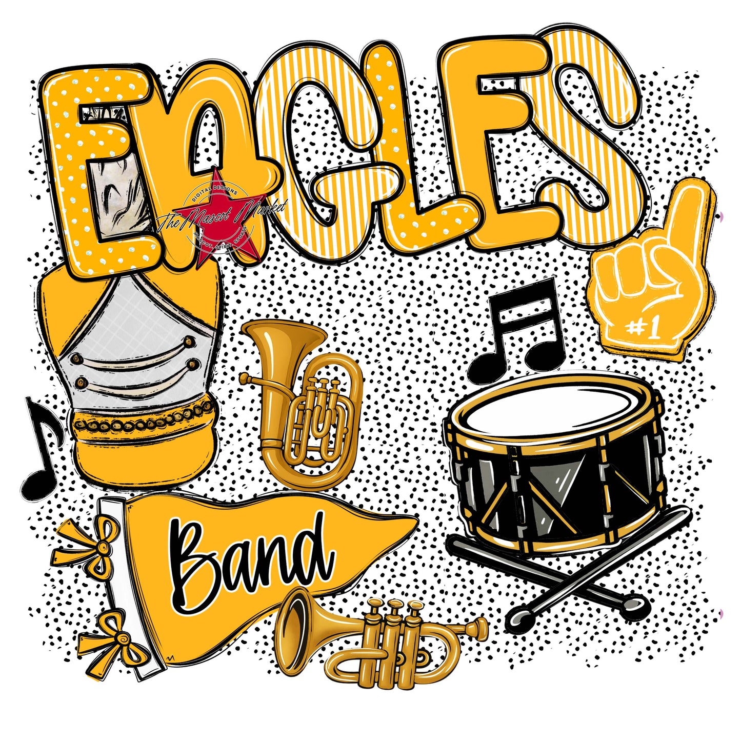 Eagles Band Spirit-Yellow