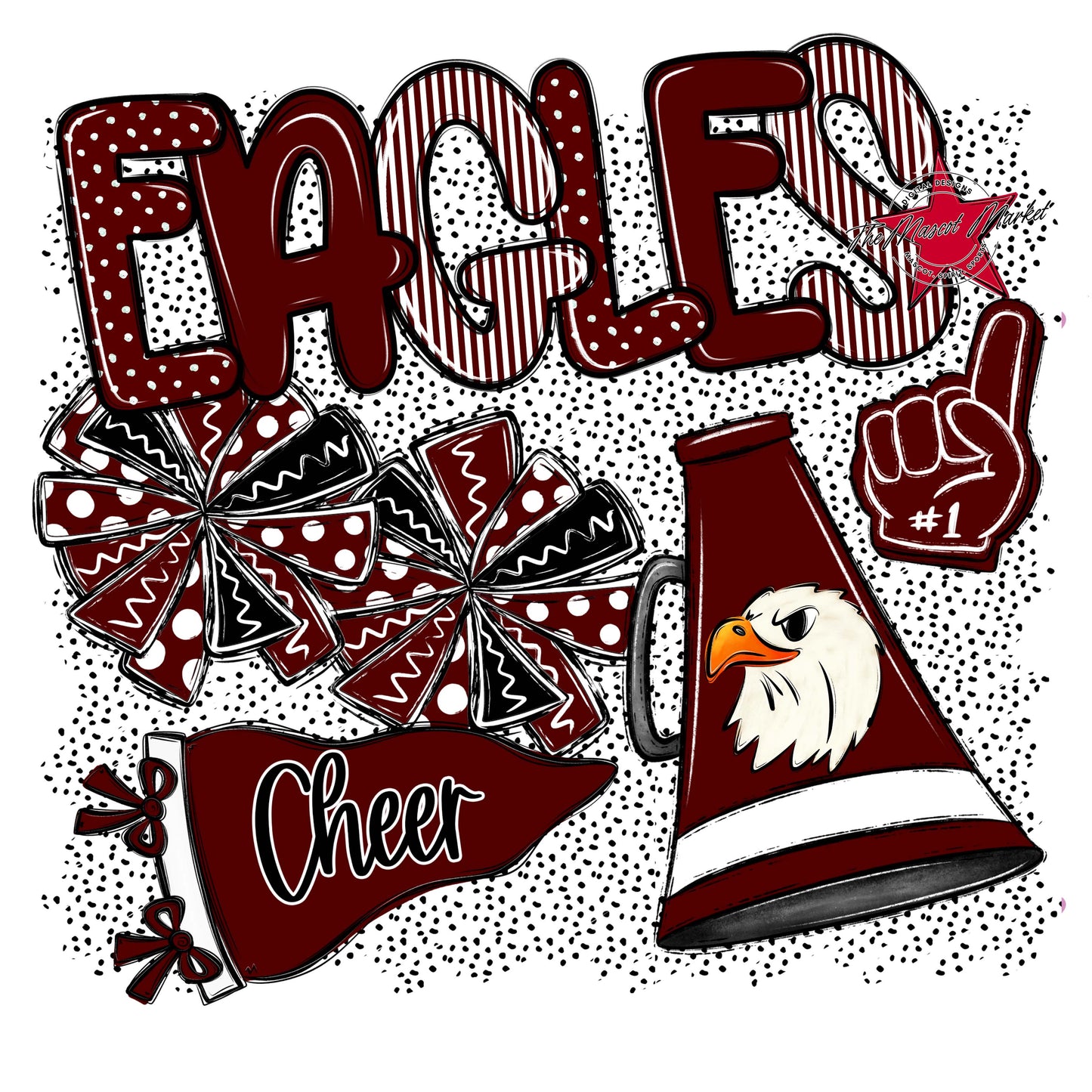 Eagles Cheer Spirit-Maroon
