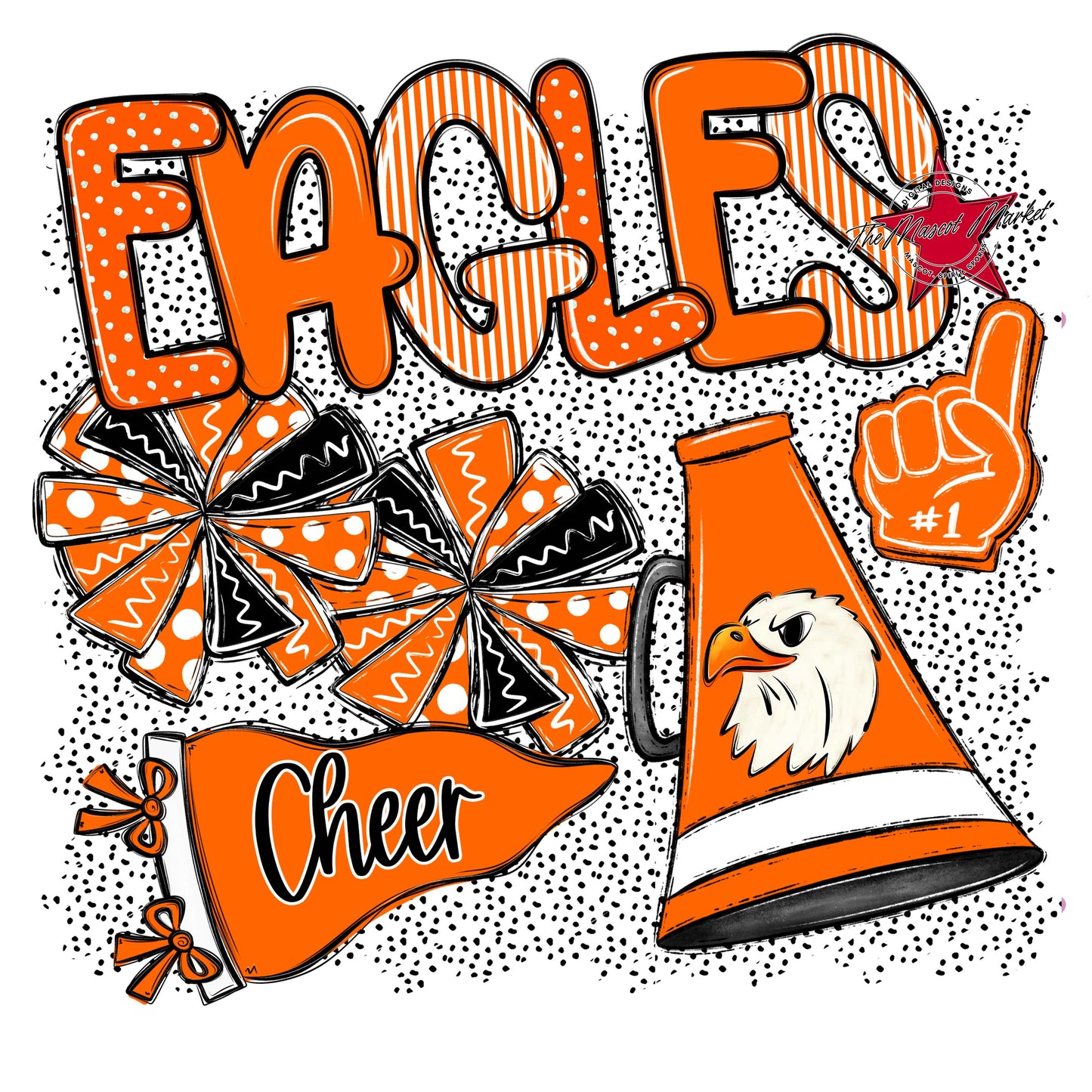 Eagles Cheer Spirit-Orange