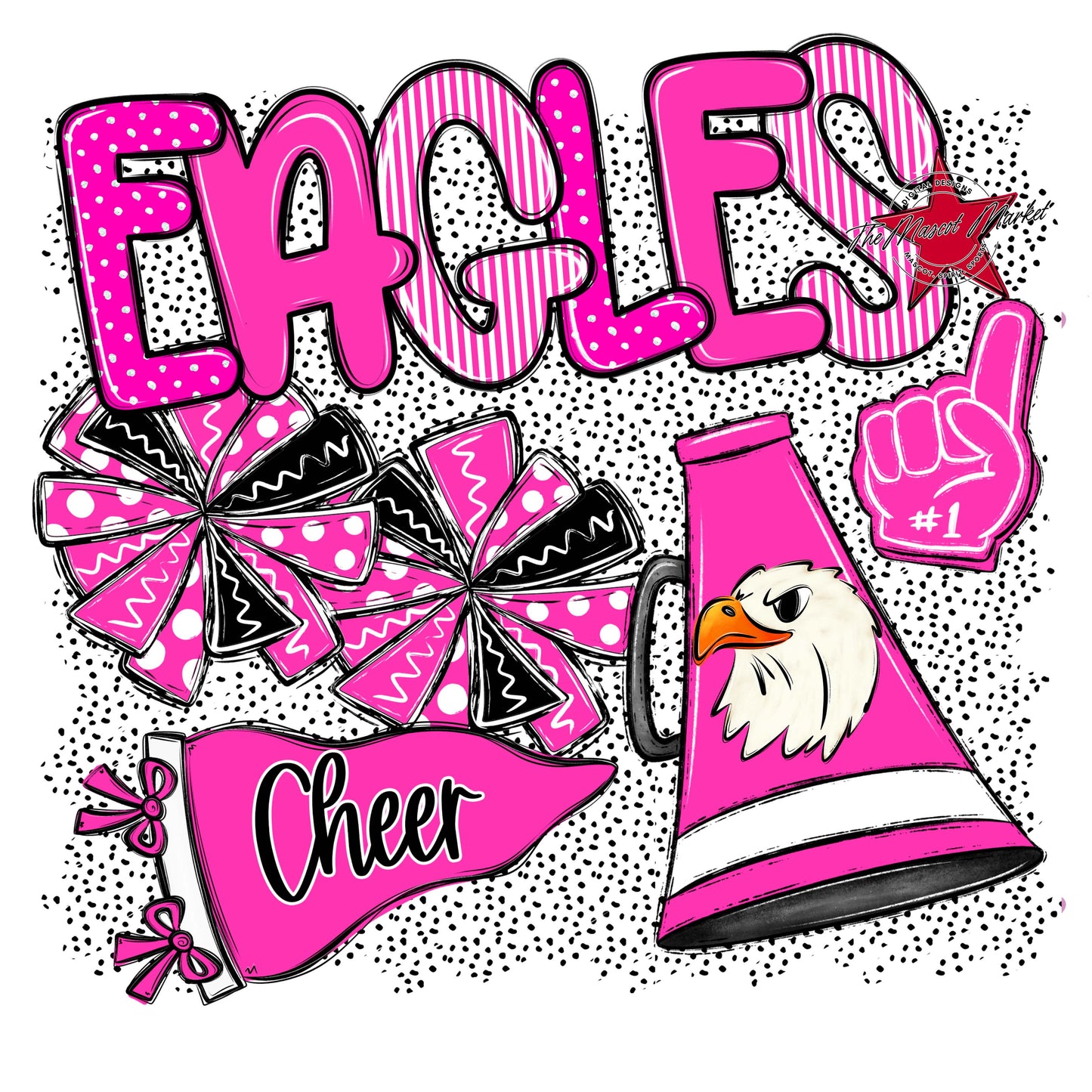 Eagles Cheer Spirit-Pink