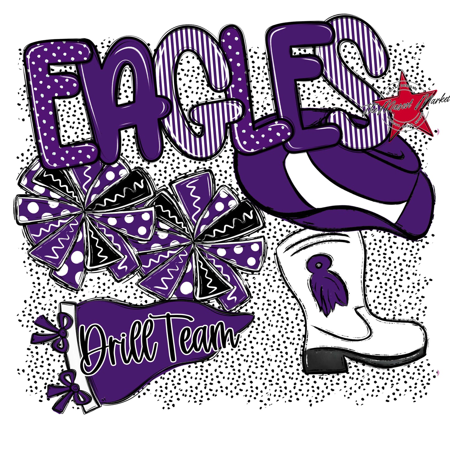 Eagles Drillteam Spirit-Purple