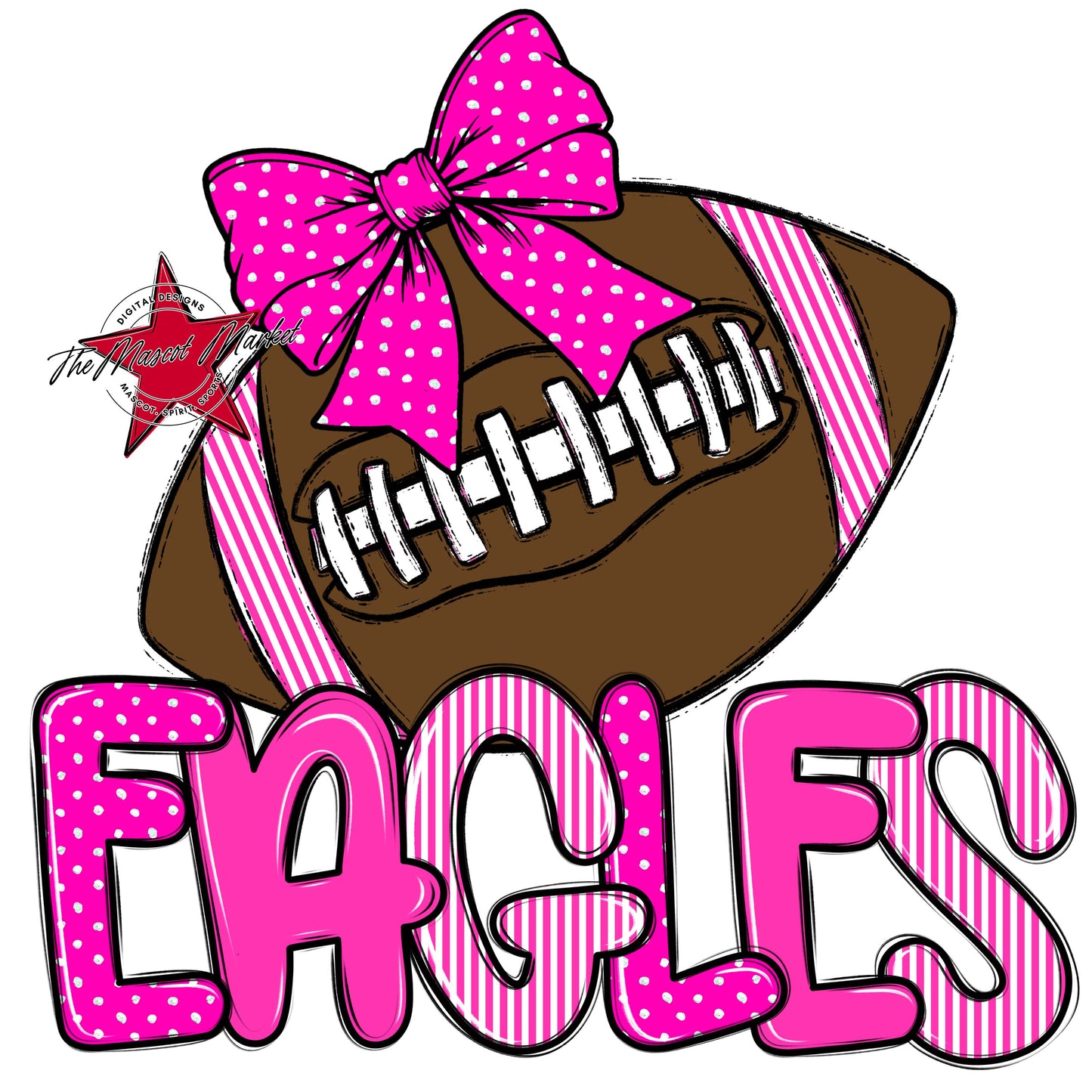 Eagles Football Spirit Design-Pink