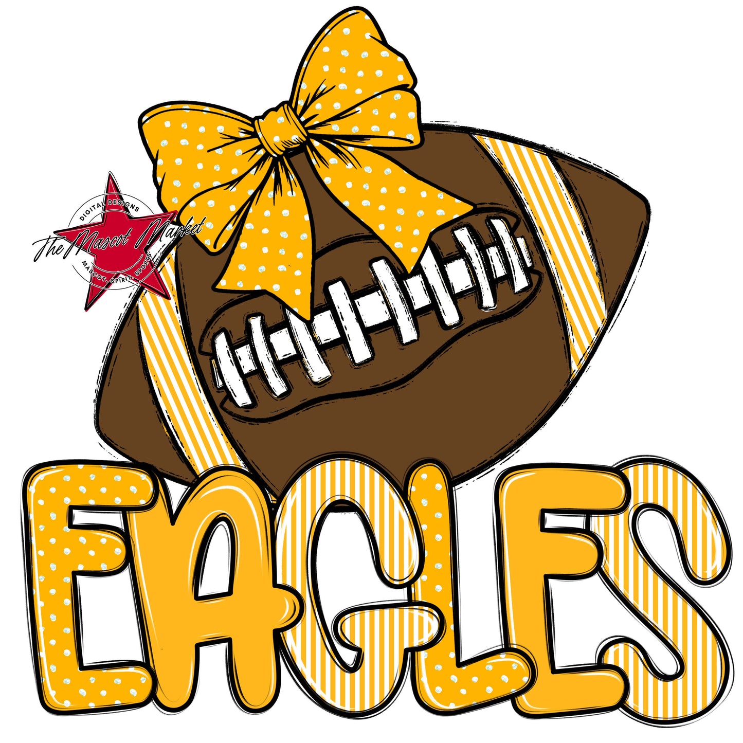 Eagles Football Spirit Design-Yellow