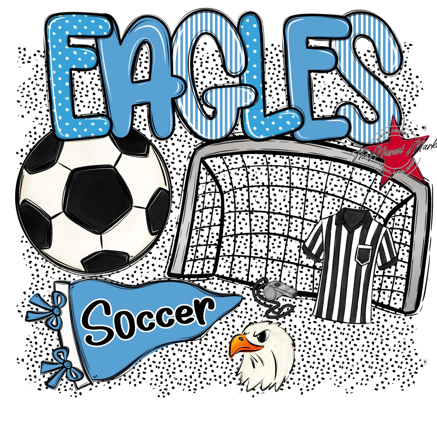 Eagles Soccer Spirit-Carolina Blue