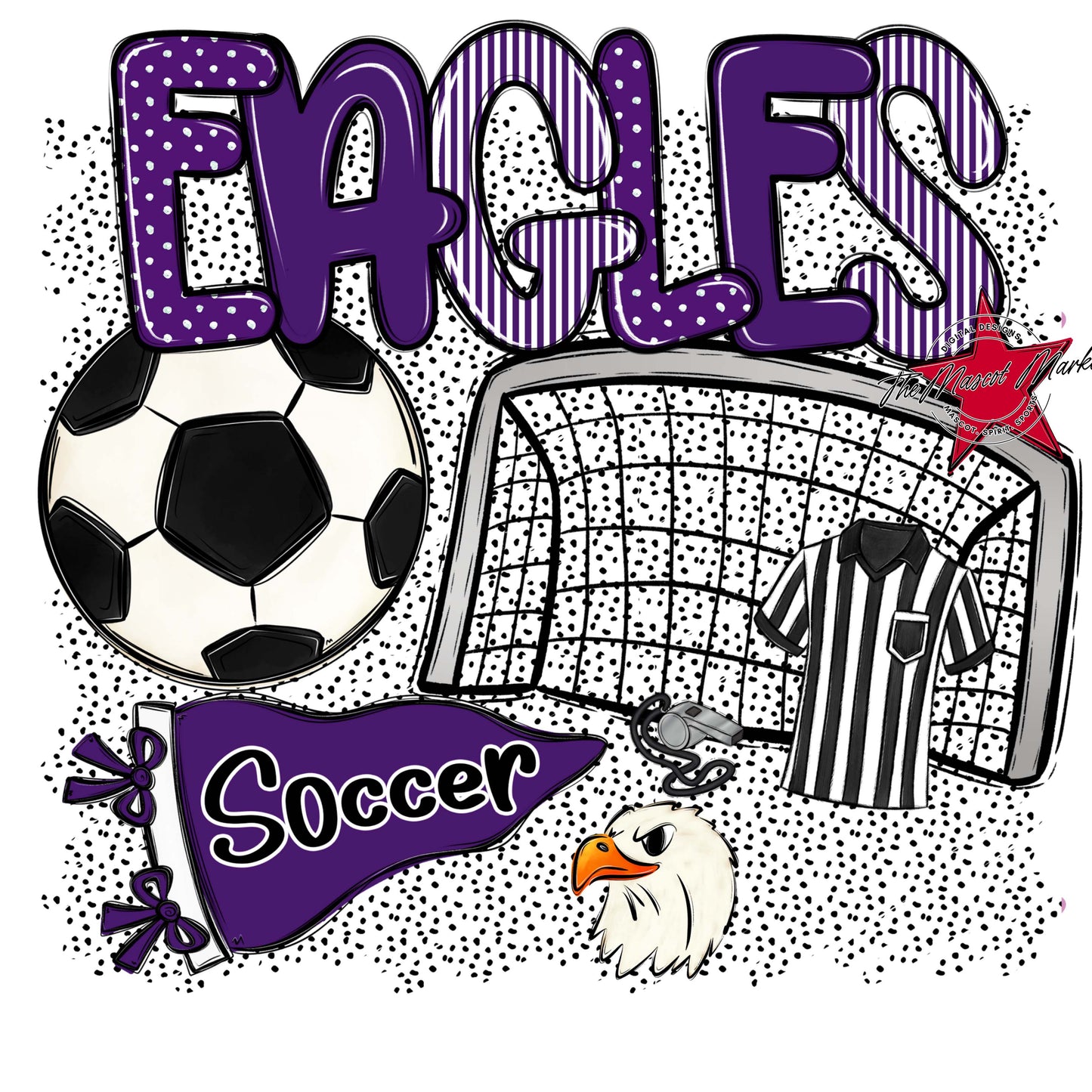 Eagles Soccer Spirit-Purple