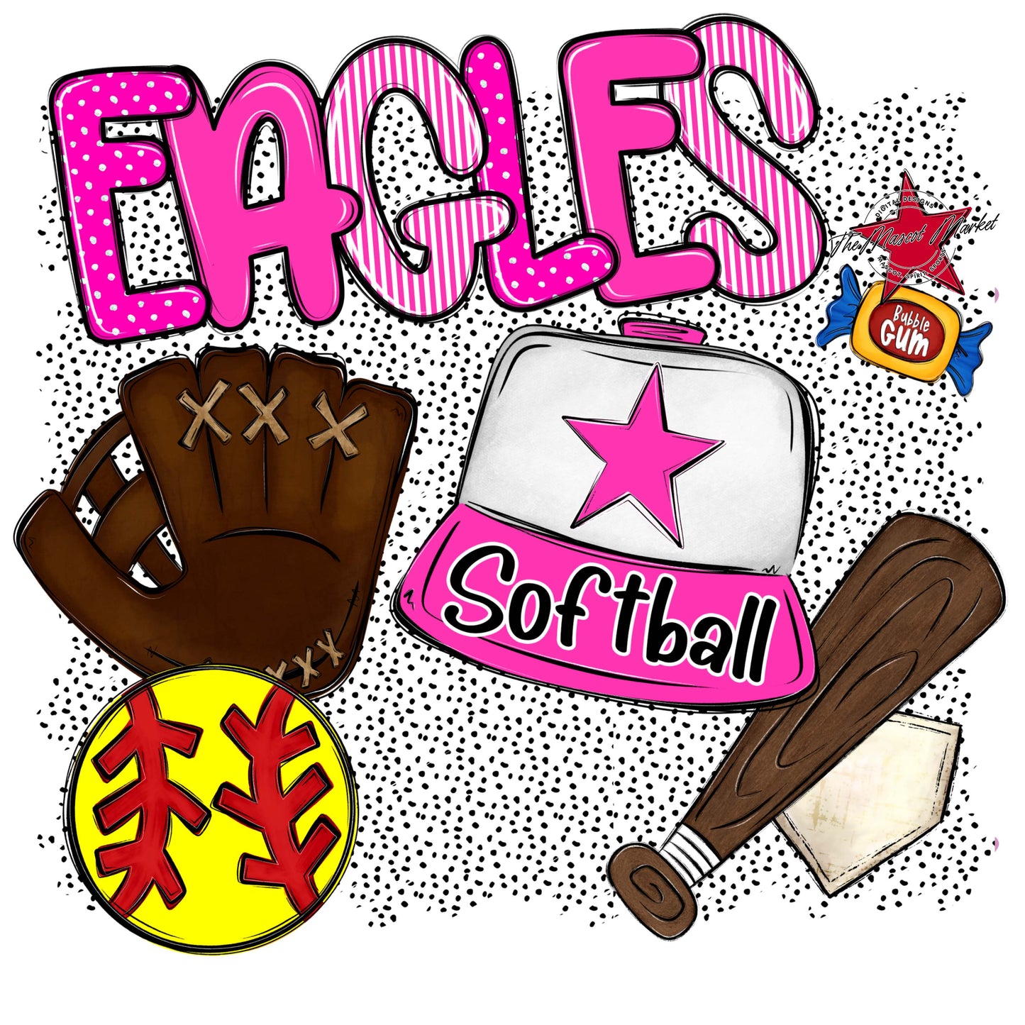 Eagles Softball Spirit-Pink