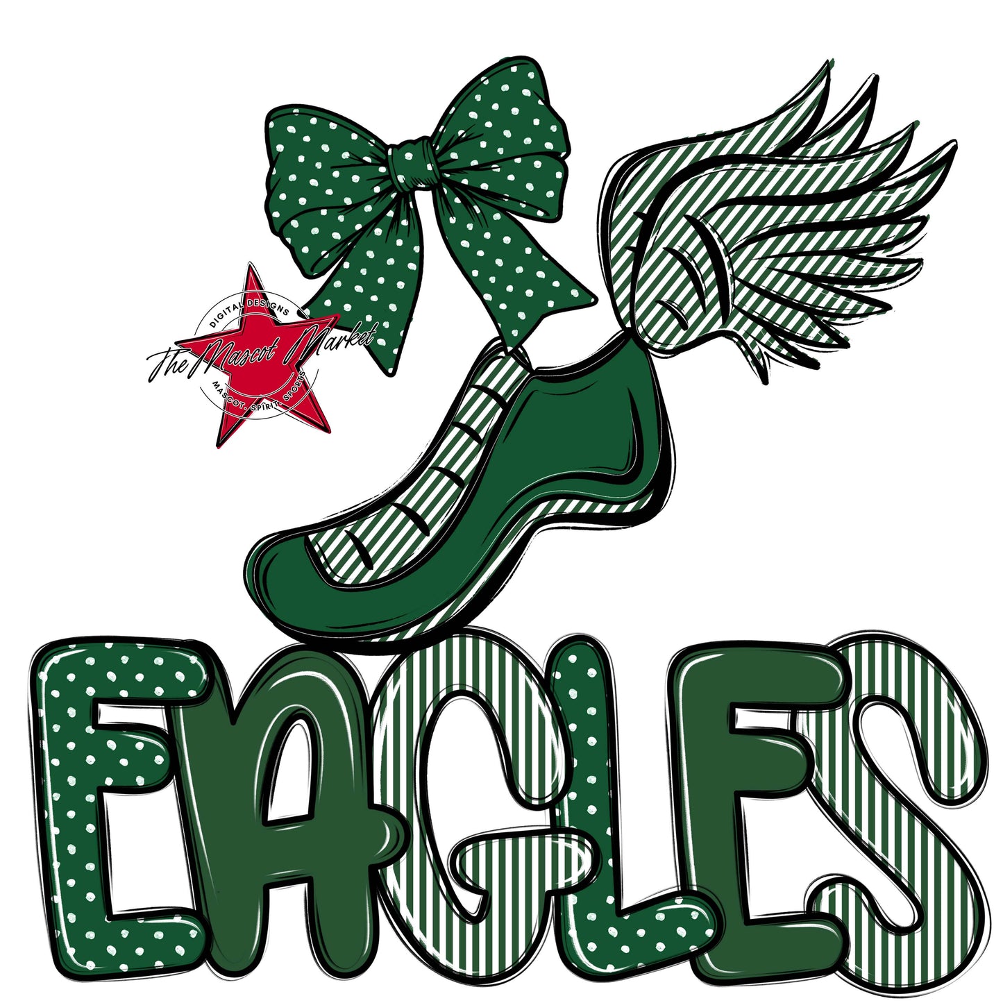 Eagles Track Spirit Design-Green
