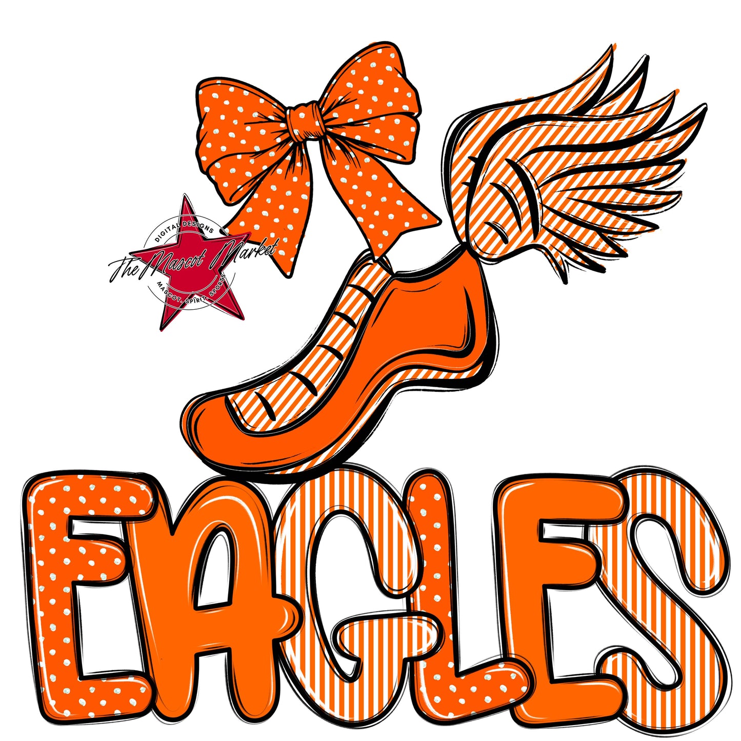 Eagles Track Spirit Design-Orange