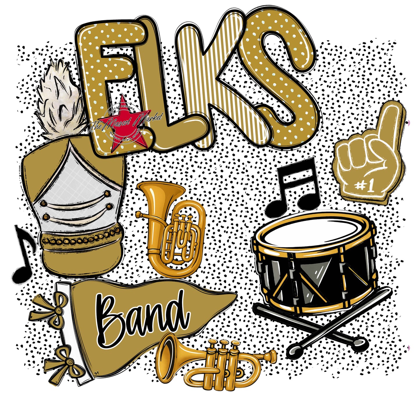 Elks Band Spirit-Gold