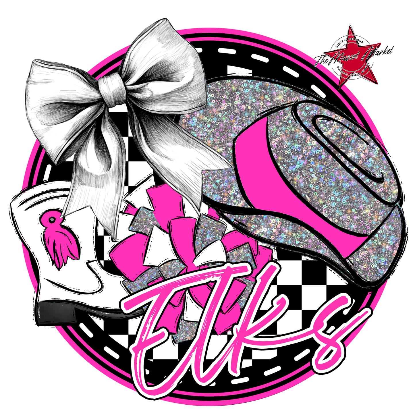Elks Circle Drillteam Design-Pink