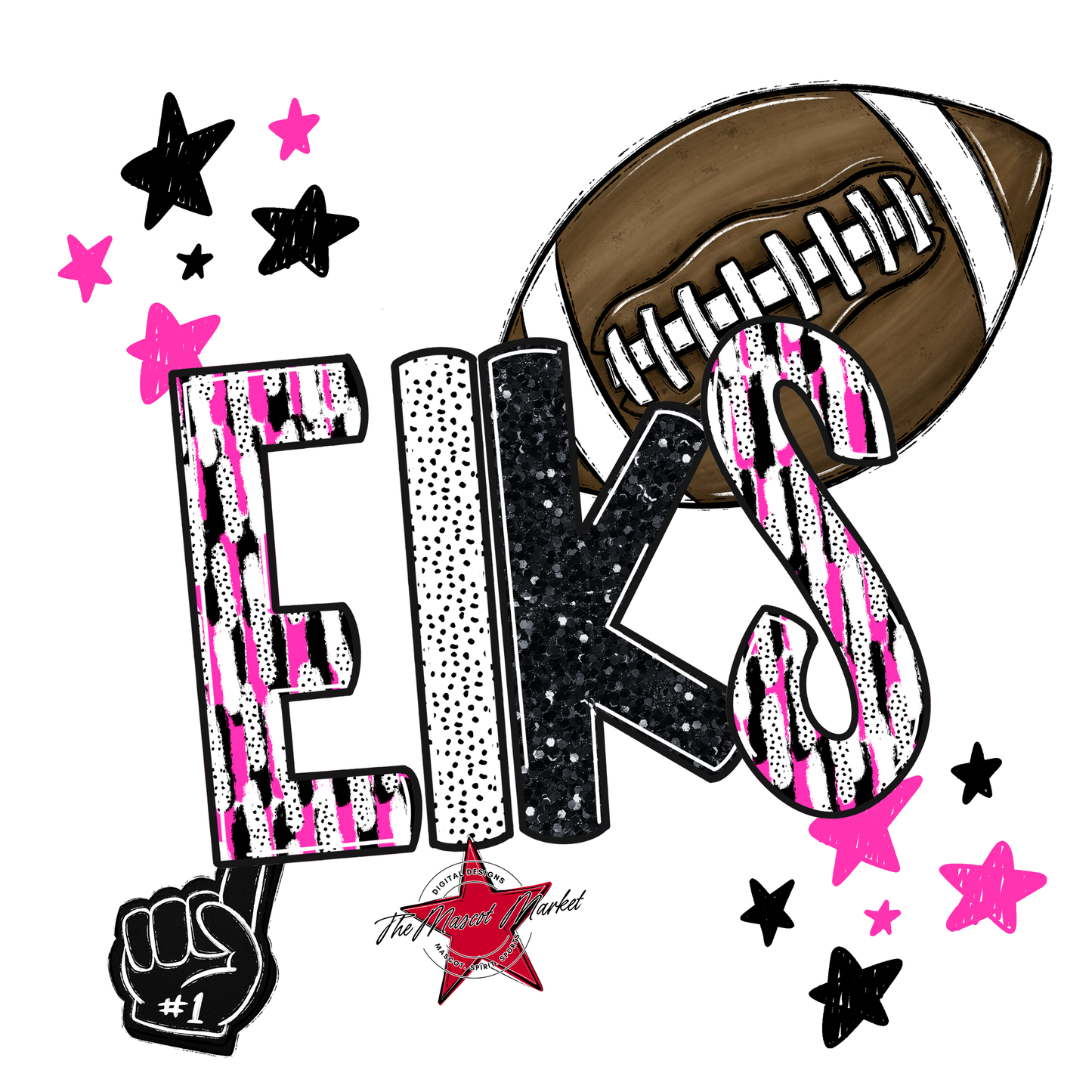 Elks Football Scrape-Pink