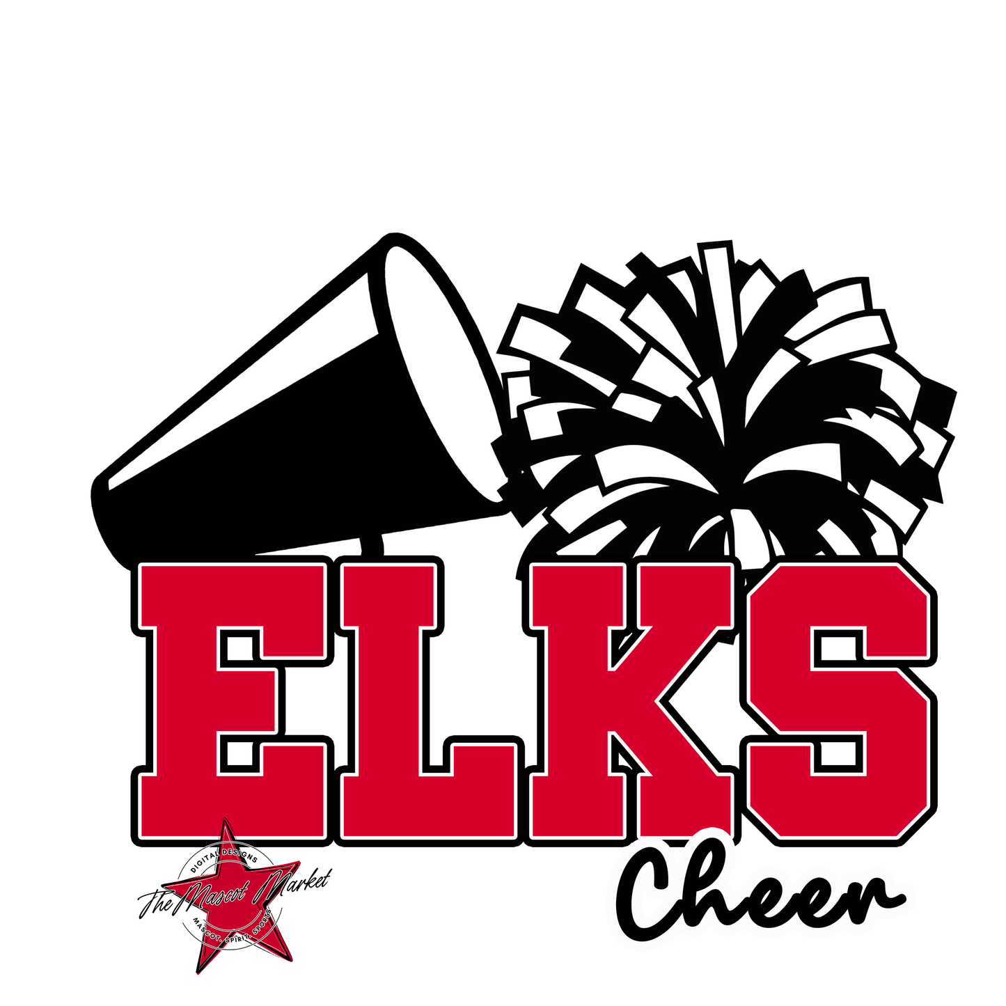 Elks Varsity Cheer-Red