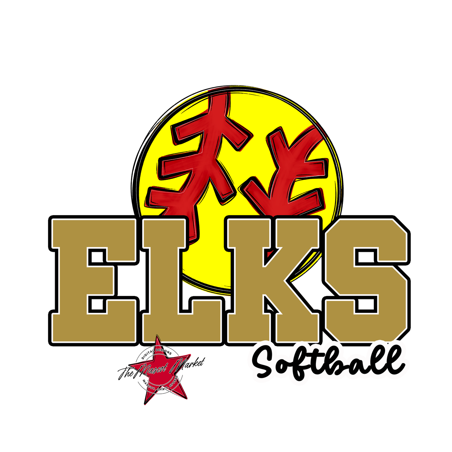 Elks Varsity Softball-Gold