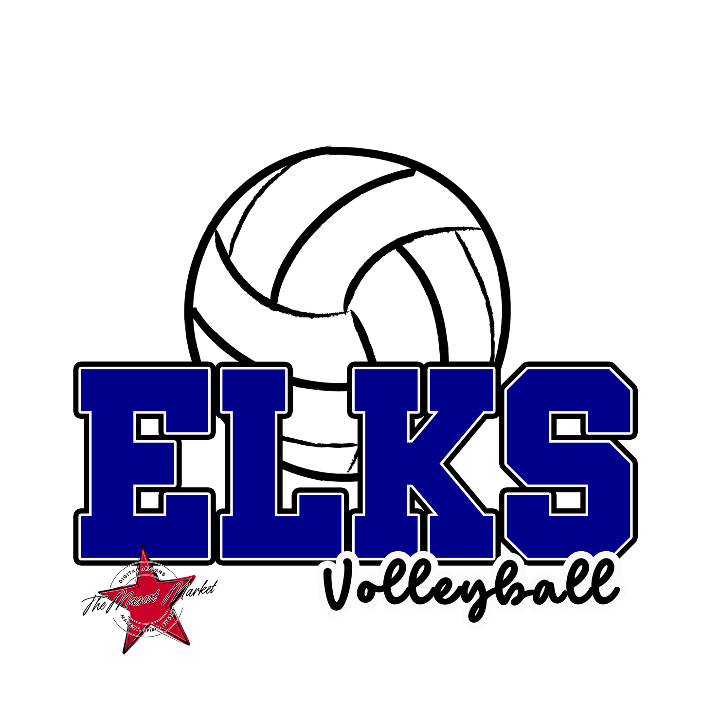 Elks Varsity Volleyball-Blue
